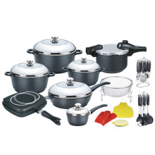 24PCS Die Casting China Cookware Set